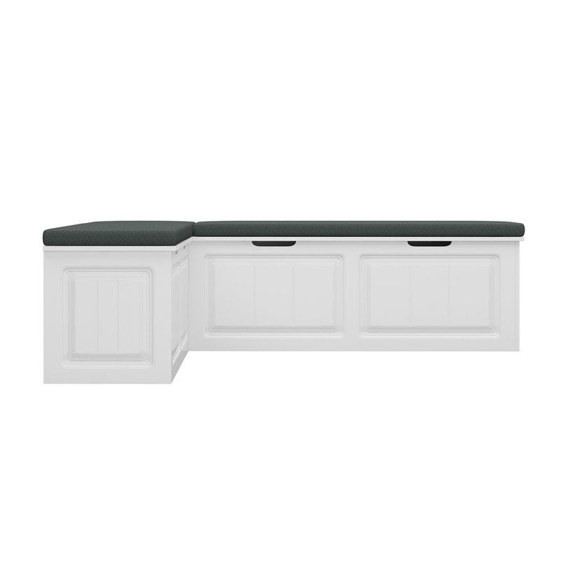 Hokku Designs L-Shaped Upholstered Shoe Storage Bench & Reviews